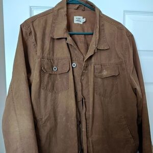 Flint & Tinder unlined waxed truckers jacket large